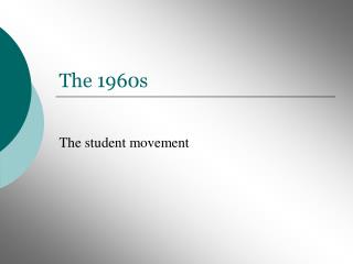 The 1960s