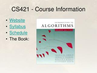 CS421 - Course Information