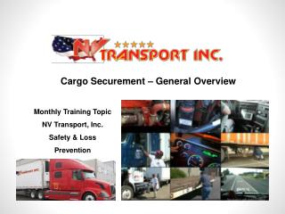 Cargo Securement – General Overview