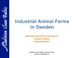 Industrial Animal Farms in Sweden