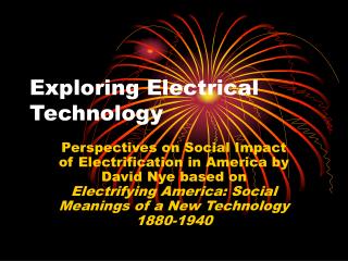 Exploring Electrical Technology
