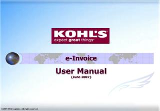 e-Invoice User Manual (June 2007)
