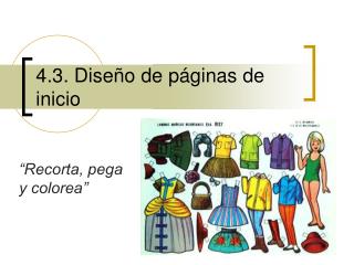 4.3. Diseño de páginas de inicio