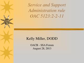 Service and Support Administration rule OAC 5123:2-2-11