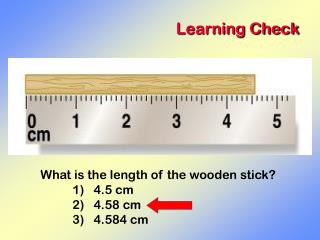 Learning Check