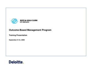 Outcome-Based Management Program