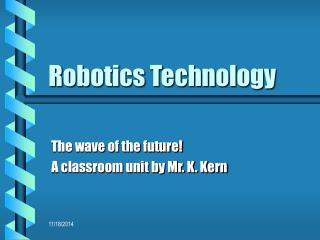 Robotics Technology