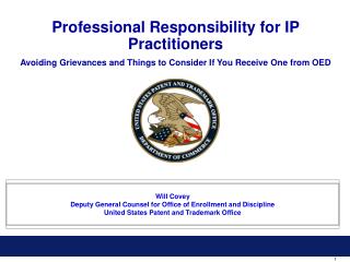 Professional Responsibility for IP Practitioners