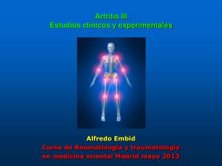 Artritis III Estudios clínicos y experimentales