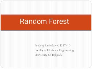 Random Forest