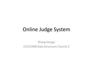 Online Judge System
