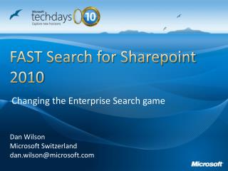 FAST Search for Sharepoint 2010