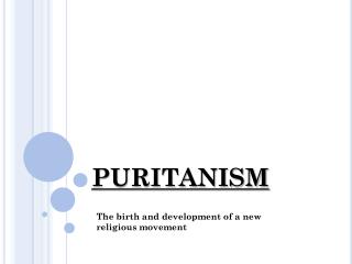 PURITANISM