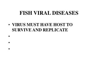 FISH VIRAL DISEASES