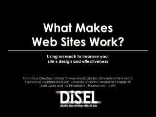 Using research to improve your site’s design and effectiveness