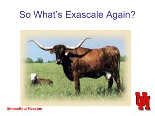 So What’s Exascale Again?