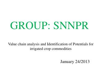 GROUP: SNNPR
