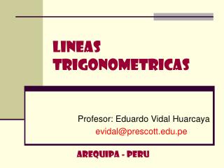 LINEAS TRIGONOMETRICAS