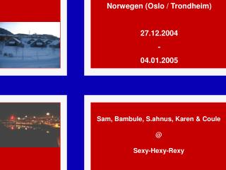 Norwegen (Oslo / Trondheim) 27.12.2004 - 04.01.2005