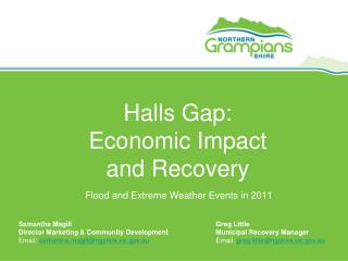 Halls Gap: Economic Impact and Recovery