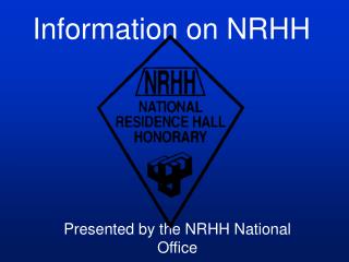 Information on NRHH