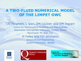 A TWO-FLUID NUMERICAL MODEL OF THE LIMPET OWC