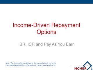 Income-Driven Repayment Options