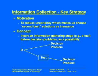 Information Collection - Key Strategy