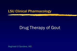 LSU Clinical Pharmacology