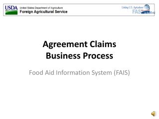 Agreement Claims Business Process