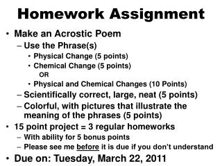 Homework Assignment