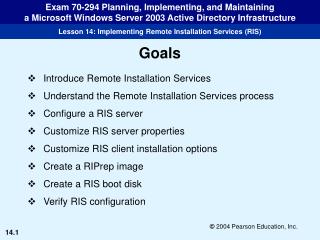 Introduce Remote Installation Services Understand the Remote Installation Services process
