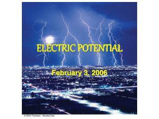 ELECTRIC POTENTIAL