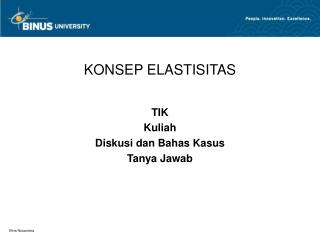 KONSEP ELASTISITAS