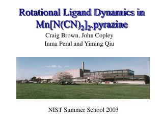 Rotational Ligand Dynamics in Mn[N(CN) 2 ] 2 .pyrazine