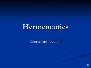 Hermeneutics