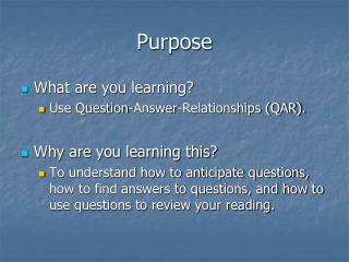 Purpose