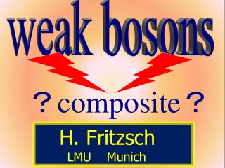 weak bosons