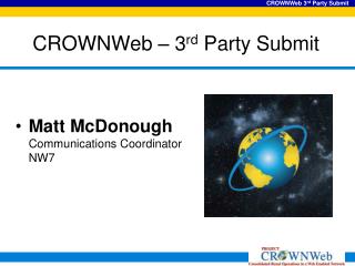 CROWNWeb – 3 rd Party Submit