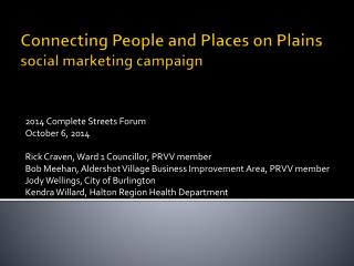 Connecting People and Places on Plains social marketing campaign