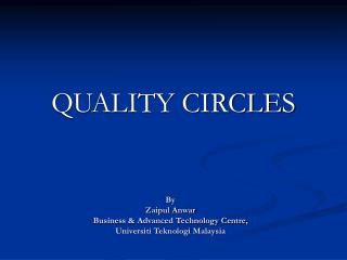 QUALITY CIRCLES