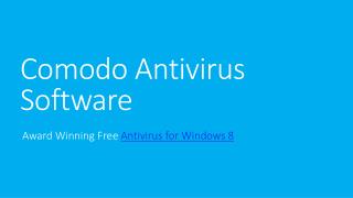 Best Free Antivirus Software for Windows 8 - Comodo