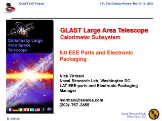 GLAST Large Area Telescope Calorimeter Subsystem