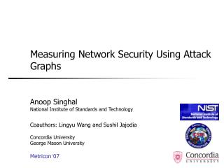 Measuring Network Security Using Attack Graphs