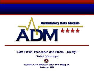 “Data Flows, Processes and Errors – Oh My!” Clinical Data Analyst