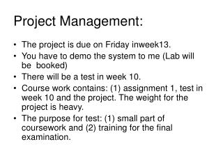 Project Management: