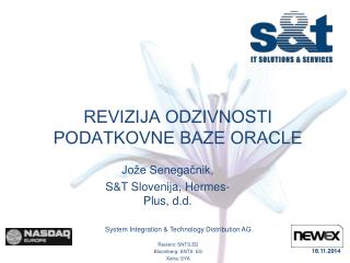 REVIZIJA ODZIVNOSTI PODATKOVNE BAZE ORACLE