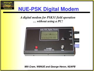 A digital modem for PSK31 field operation … without using a PC!