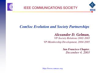 IEEE COMMUNICATIONS SOCIETY