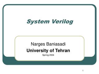 System Verilog